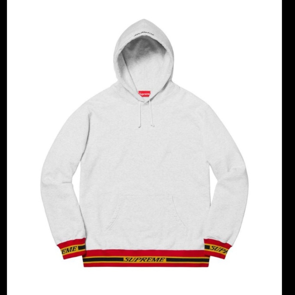 supreme hoodie size large